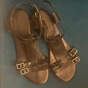 Black strappy sandals